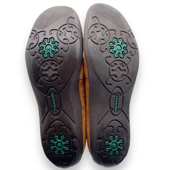 Merrell Avesso Suede Slip On Shoes Ballet Flats in Oak Cognac Women’s Size 7.5 - Picture 15 of 16